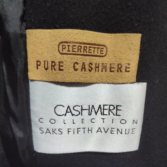 Pierrette Beautiful Long Cashmere Coat, Size 6 Petite - Made in Switzerland BL - Picture 9 of 12